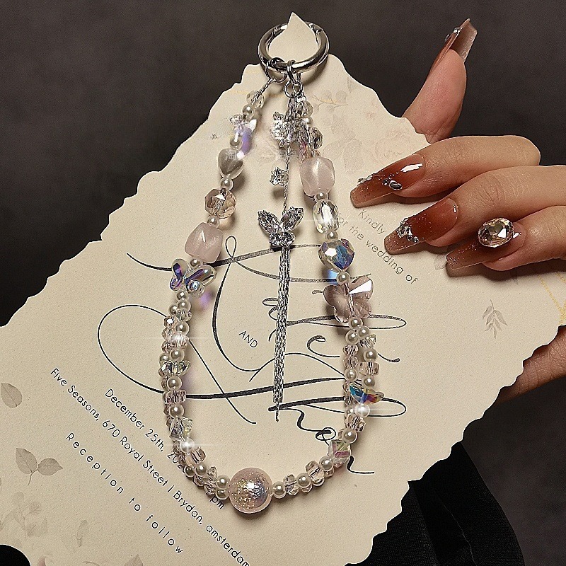 Mobile & Tablet Accessories - Pendentif étoile cristal diamant papillon, chaîne