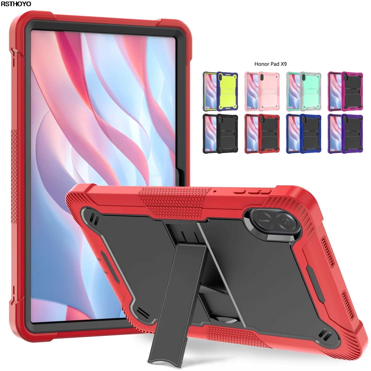 Honor Tablet X9 Accessories - Coque hybride en silicone pour tablette