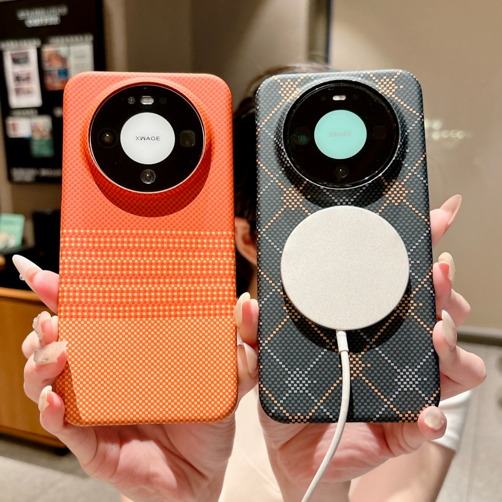 Huawei Pura 70 - Étui magnétique de luxe en fibre