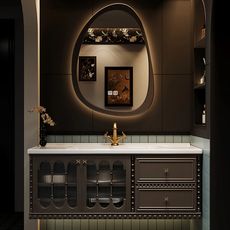 Armoire de salle de bain en ve - Mobile & Tablet Accessories avis et prix